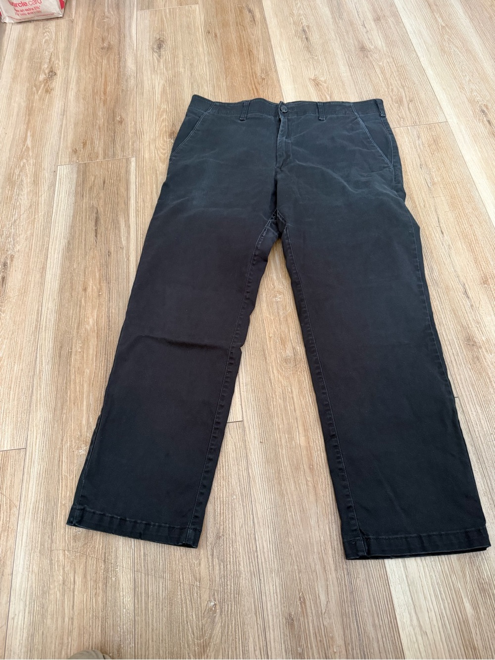 Lee Men's Black Straight-Leg Chinos